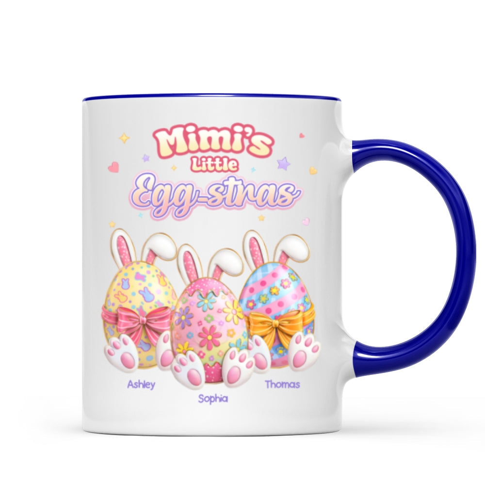 Mimi's Little Egg-stras - Personalized Mug - Gift For Grandma, Easter Home Decoration