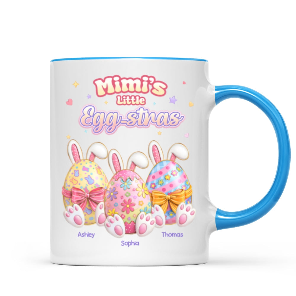 Mimi's Little Egg-stras - Personalized Mug - Gift For Grandma, Easter Home Decoration