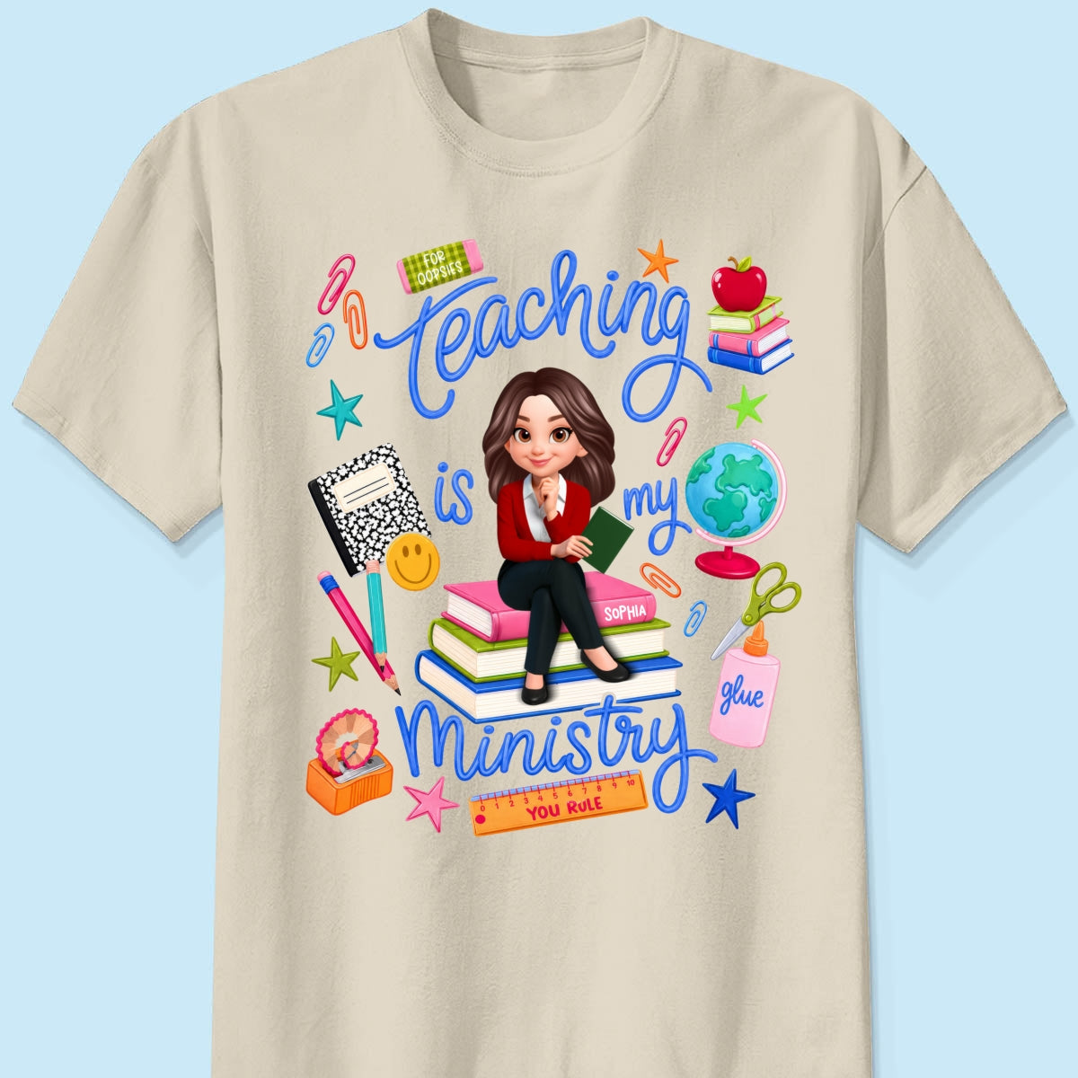 Teaching Is My Ministry - Personalized Shirt - Teacher Gift, Back To School Outfit