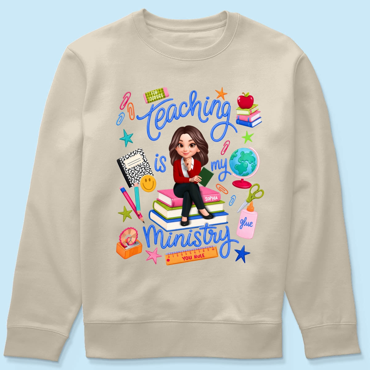 Teaching Is My Ministry - Personalized Shirt - Teacher Gift, Back To School Outfit