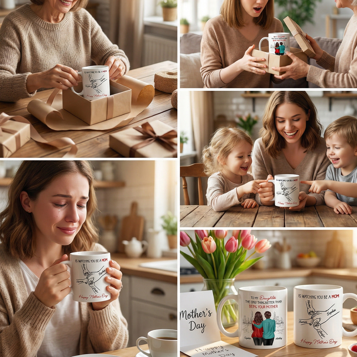 From Mom Dad To Daughter Watching You Be A Mom - Personalized Mug - Mother's Day Gift For Daughter