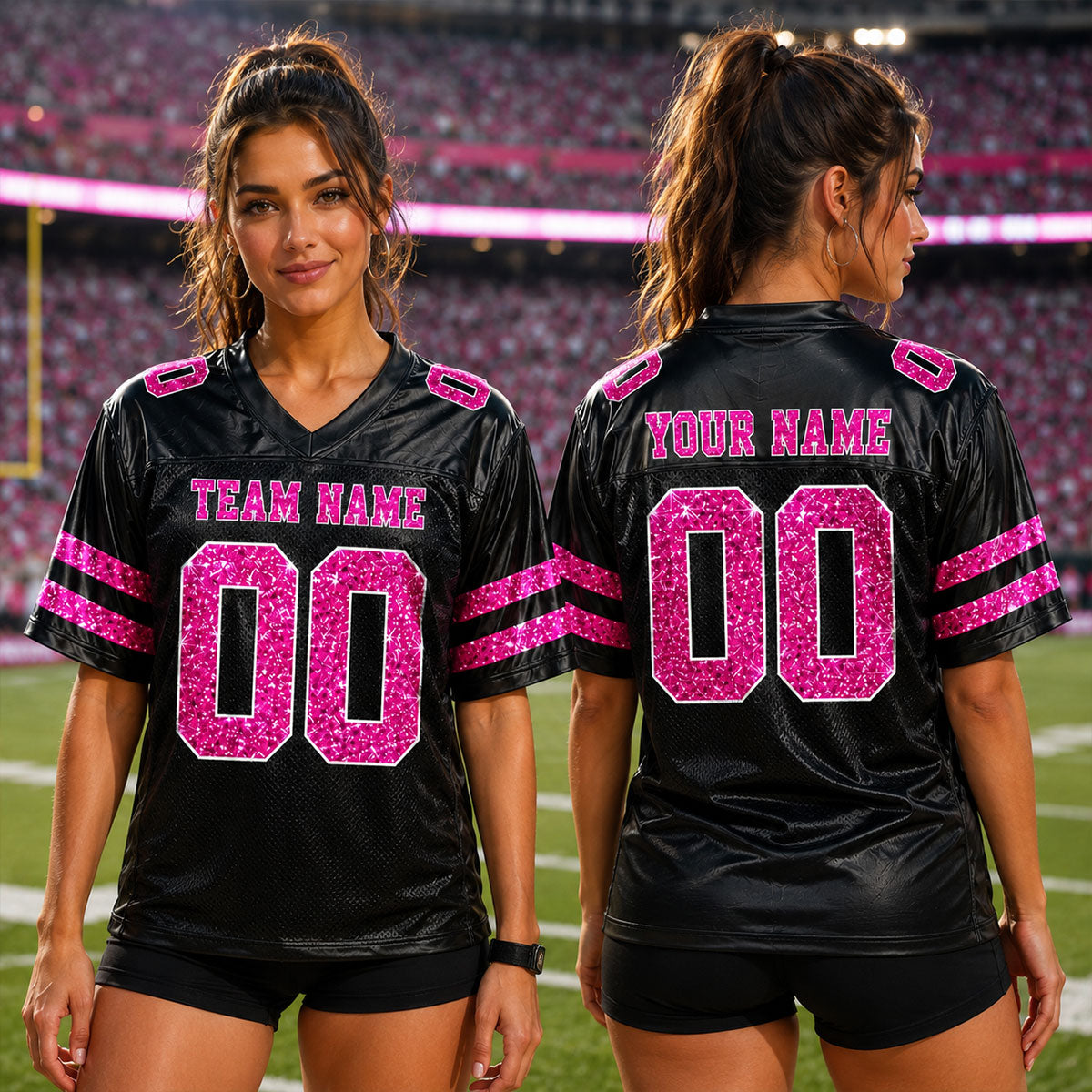 Trending Football Design For Girls - Personalized Football Jersey - Gift For Football Mom, Daughter, Cheerleaders
