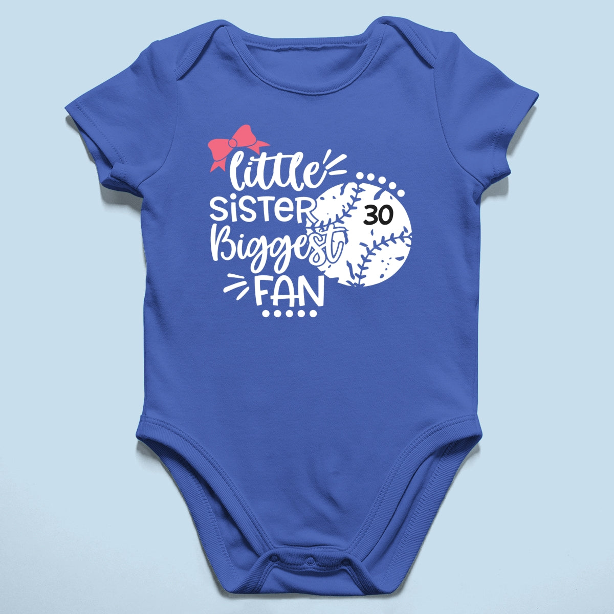 Little Sister Little Brother Biggest Fan - Personalized Kid Shirt - Baseball Little League Game Day Dark Color Shirt