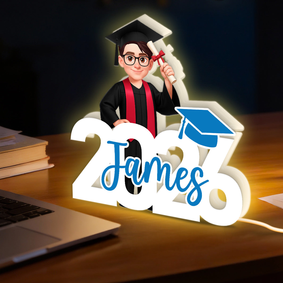 Class Of Graduation Senior - Personalized Light Box - Gift For Graduation Day, Graduation Gift, Keepsake