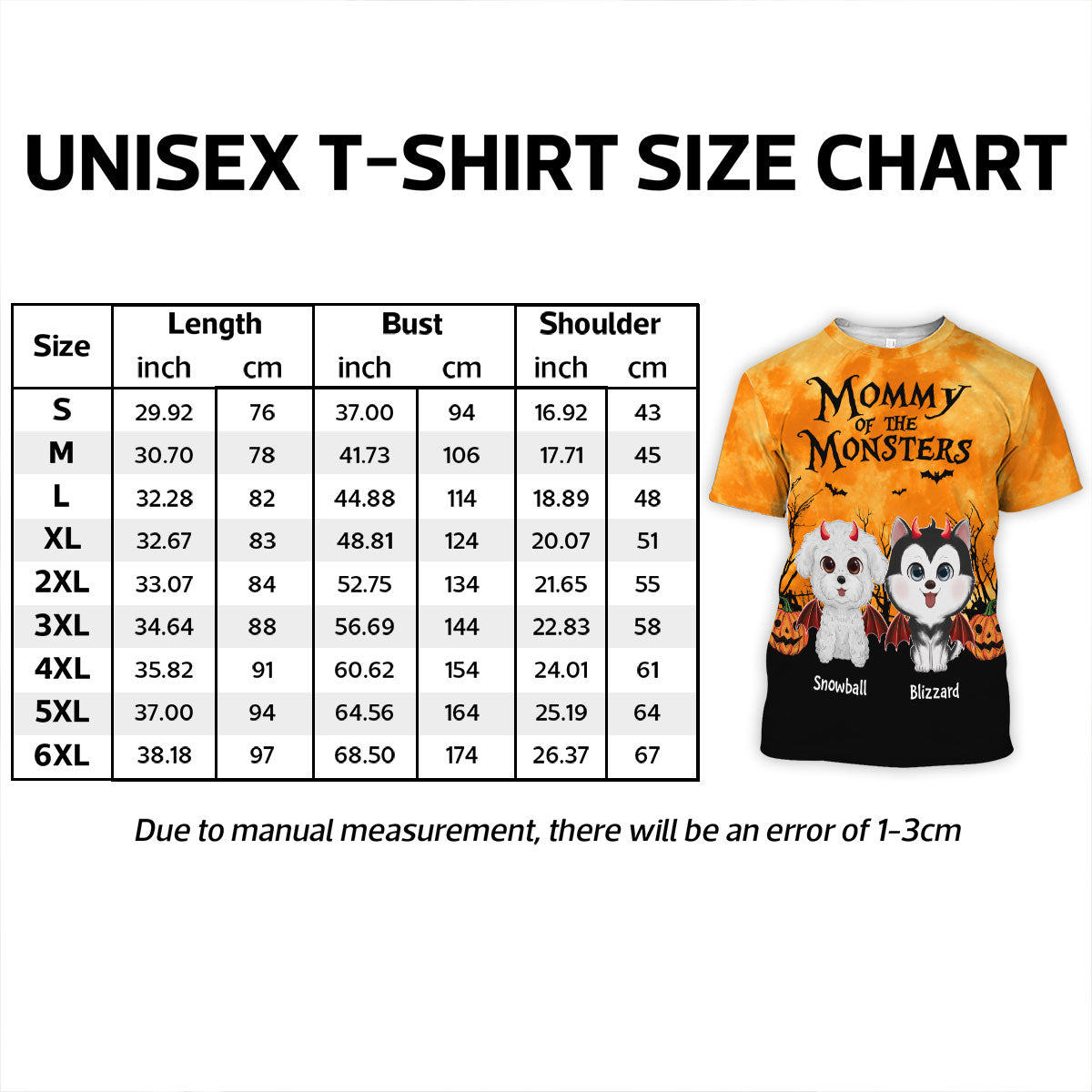 Halloween Theme Mommy Daddy Of The Monsters Dogs - Personalized Shirt - Halloween Gift For Dog Lovers