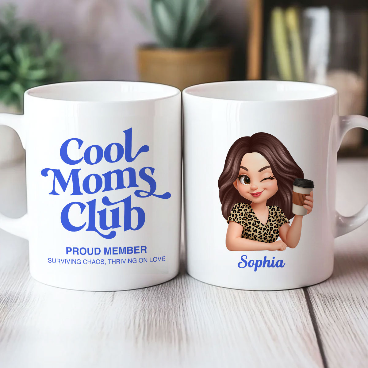 Cool Mom Club Proud Member - Personalized Mug - Mother's Day Gift for Mom, Wife