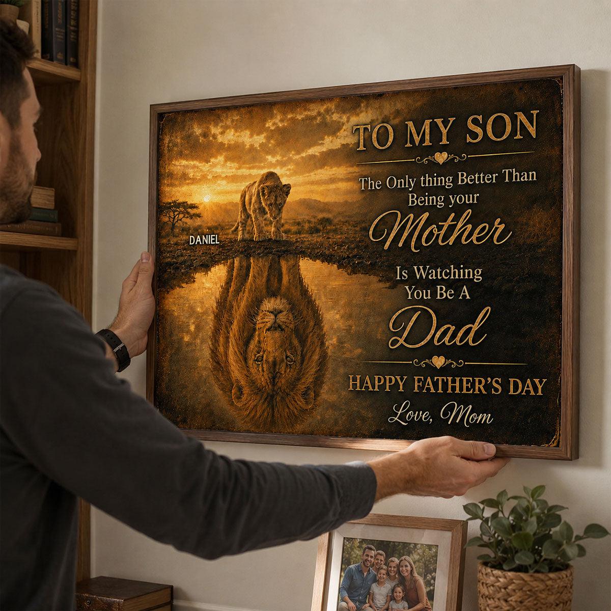 Lion To My Son - Personalized Poster - Father' Day Gift For Son