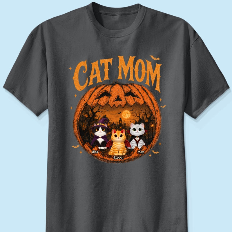 Trending Pumpkin Cats - Personalized Shirt - Halloween Gift For Cat Lovers