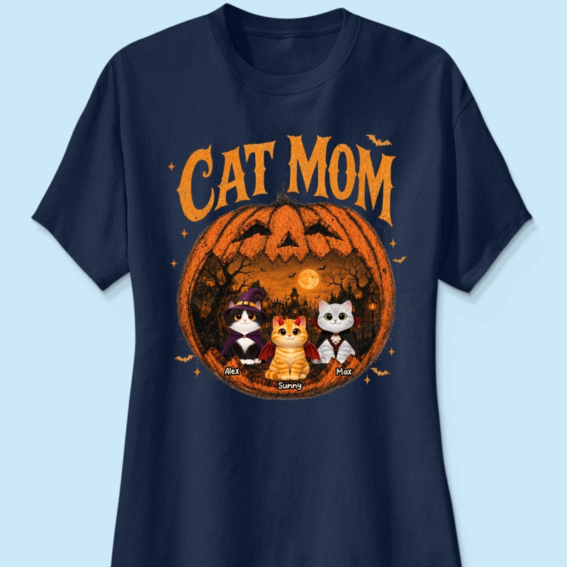 Trending Pumpkin Cats - Personalized Shirt - Halloween Gift For Cat Lovers