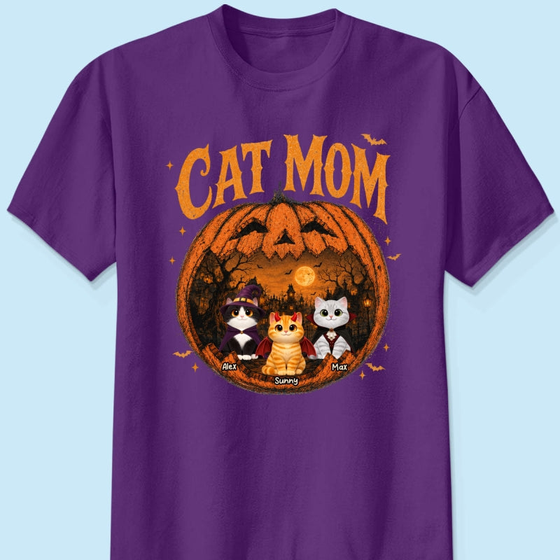 Trending Pumpkin Cats - Personalized Shirt - Halloween Gift For Cat Lovers