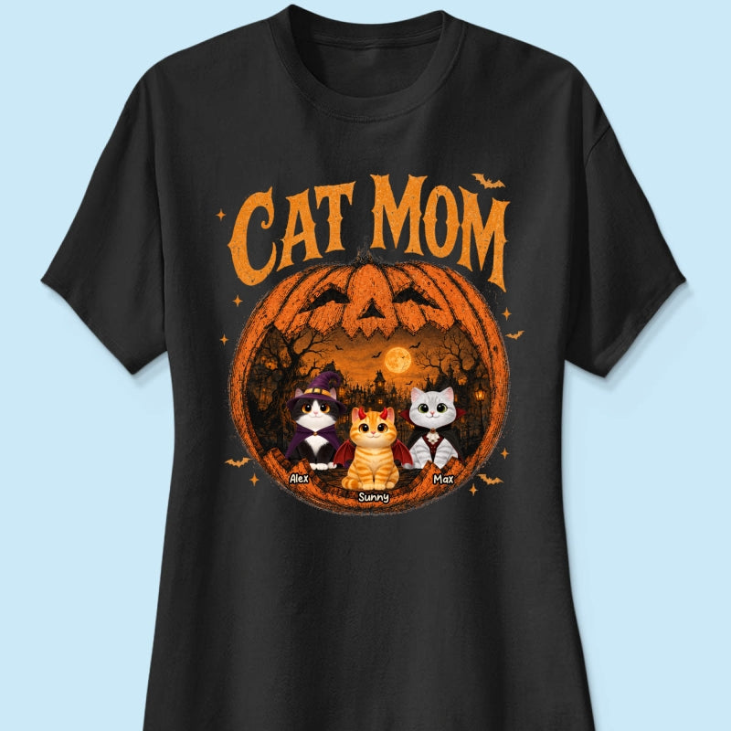 Trending Pumpkin Cats - Personalized Shirt - Halloween Gift For Cat Lovers