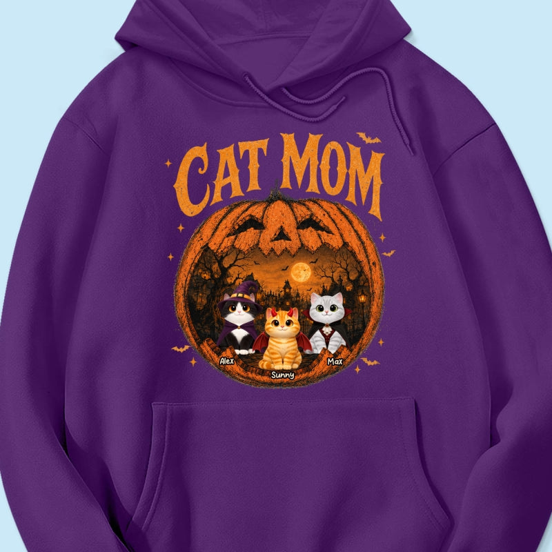 Trending Pumpkin Cats - Personalized Shirt - Halloween Gift For Cat Lovers