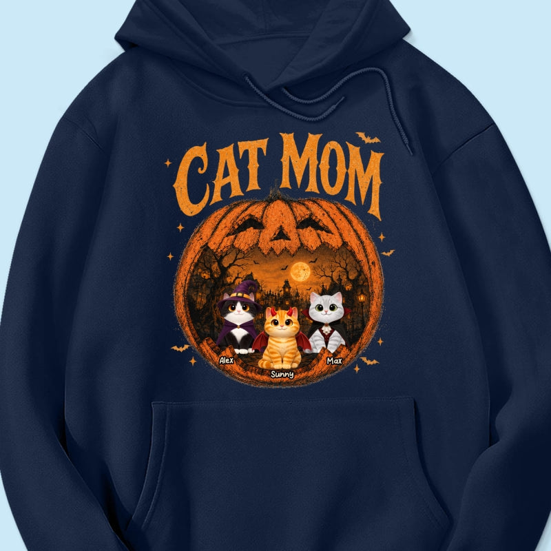Trending Pumpkin Cats - Personalized Shirt - Halloween Gift For Cat Lovers