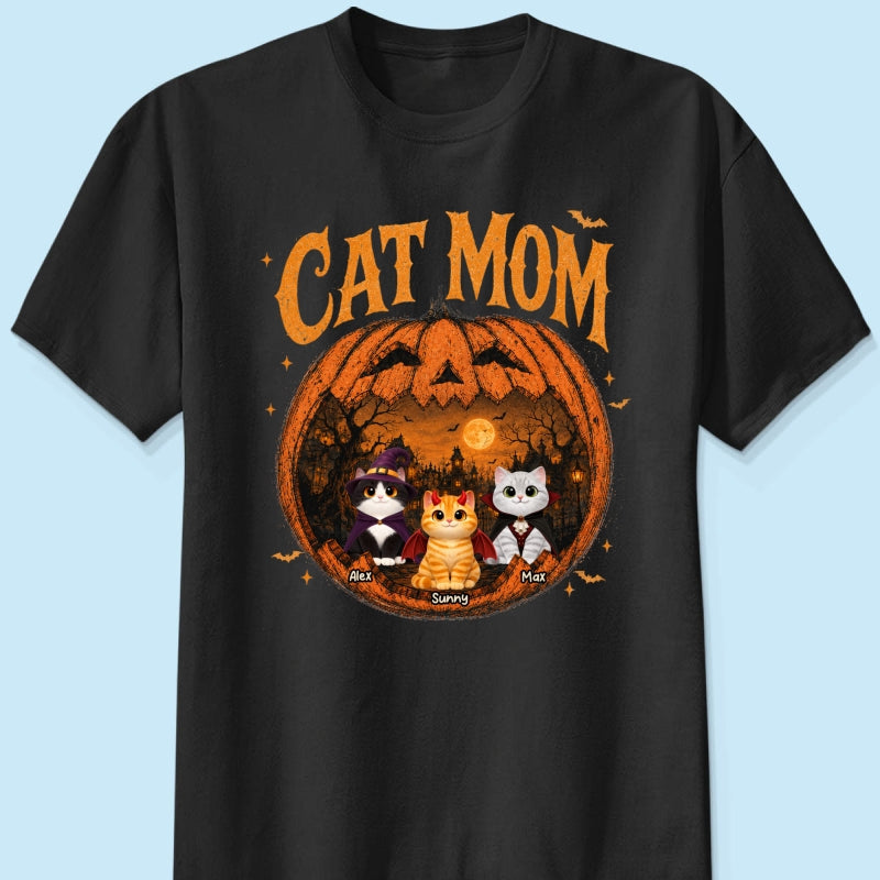 Trending Pumpkin Cats - Personalized Shirt - Halloween Gift For Cat Lovers