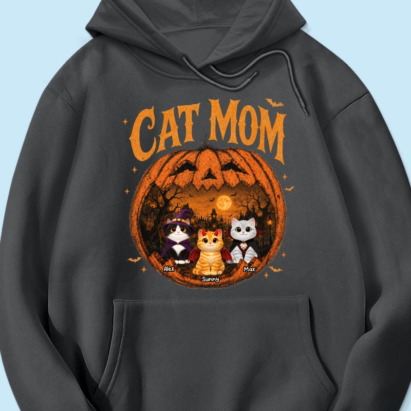 Trending Pumpkin Cats - Personalized Shirt - Halloween Gift For Cat Lovers