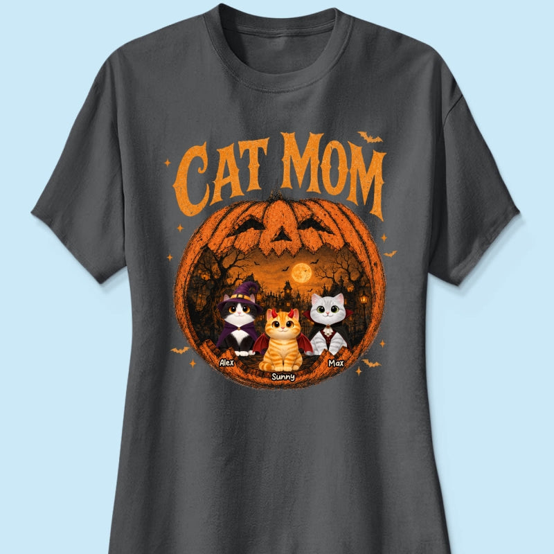 Trending Pumpkin Cats - Personalized Shirt - Halloween Gift For Cat Lovers