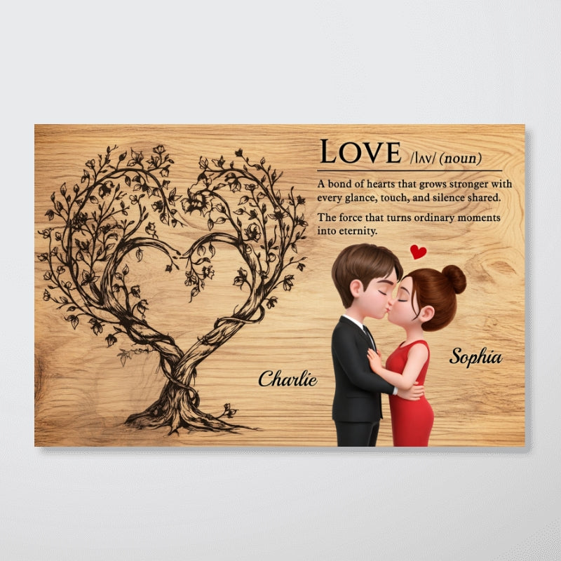 Love Definition Wall Decor - Personalized Poster - Anniversary, Valentine's Day Gift, Gift For Him, Gift For Her