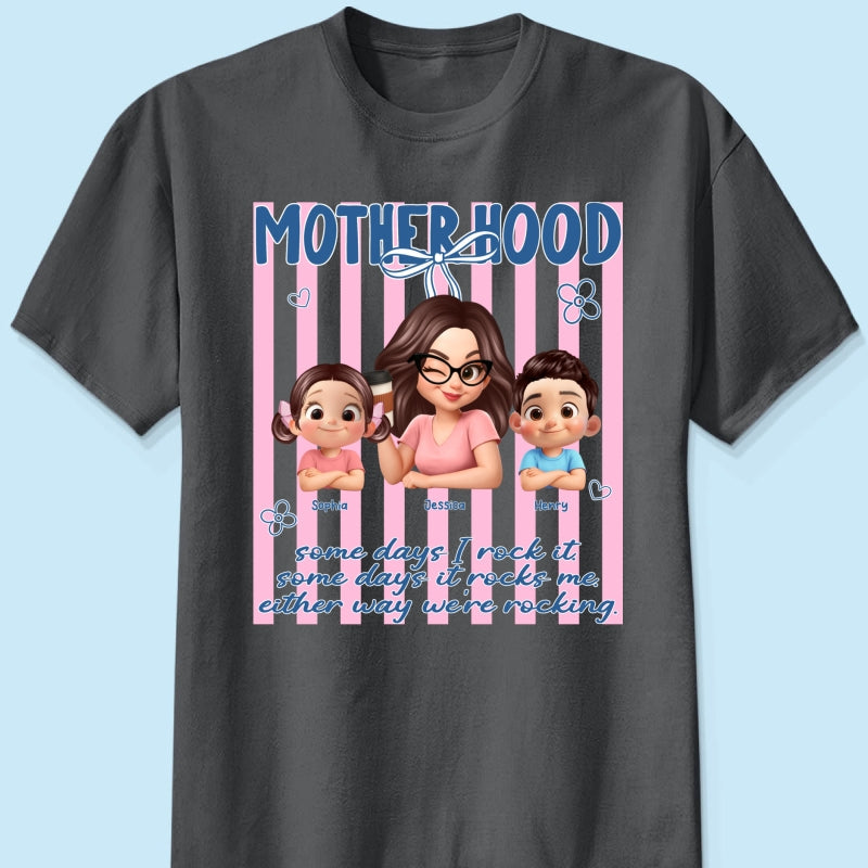 Rockin' the Motherhood - Personalized Shirt - Mother's Day Gift for Mom, Wife