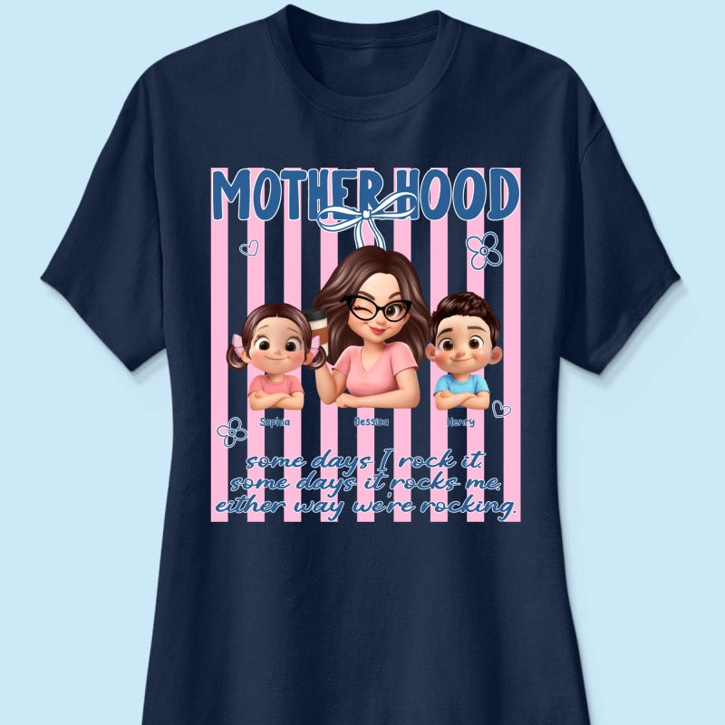 Rockin' the Motherhood - Personalized Shirt - Mother's Day Gift for Mom, Wife