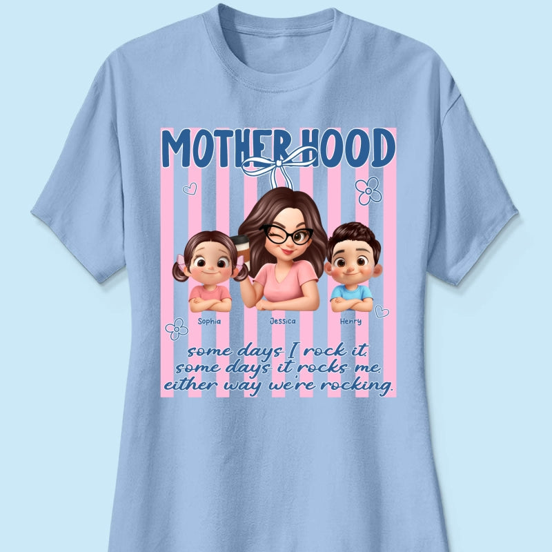 Rockin' the Motherhood - Personalized Shirt - Mother's Day Gift for Mom, Wife