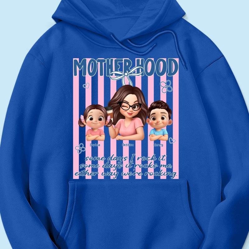 Rockin' the Motherhood - Personalized Shirt - Mother's Day Gift for Mom, Wife