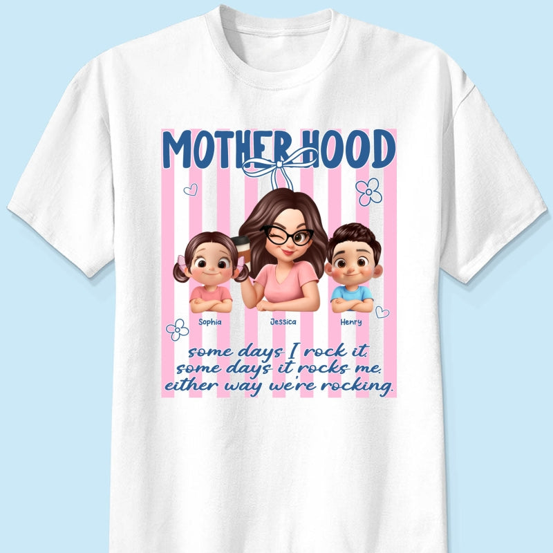 Rockin' the Motherhood - Personalized Shirt - Mother's Day Gift for Mom, Wife