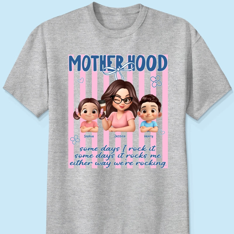 Rockin' the Motherhood - Personalized Shirt - Mother's Day Gift for Mom, Wife