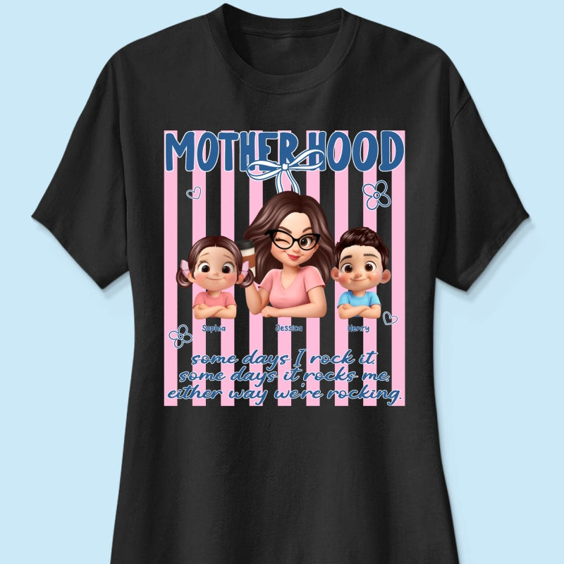 Rockin' the Motherhood - Personalized Shirt - Mother's Day Gift for Mom, Wife