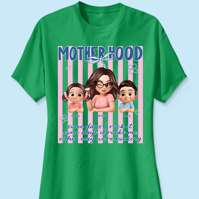 Rockin' the Motherhood - Personalized Shirt - Mother's Day Gift for Mom, Wife