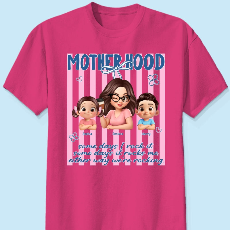 Rockin' the Motherhood - Personalized Shirt - Mother's Day Gift for Mom, Wife