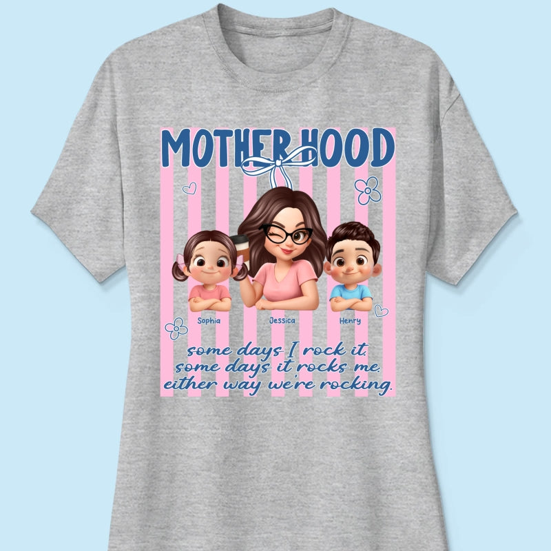 Rockin' the Motherhood - Personalized Shirt - Mother's Day Gift for Mom, Wife
