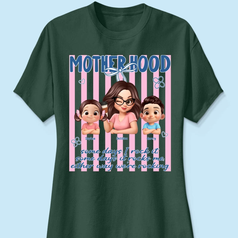 Rockin' the Motherhood - Personalized Shirt - Mother's Day Gift for Mom, Wife