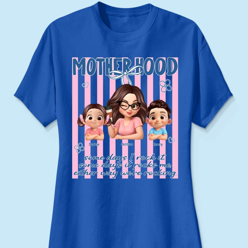 Rockin' the Motherhood - Personalized Shirt - Mother's Day Gift for Mom, Wife