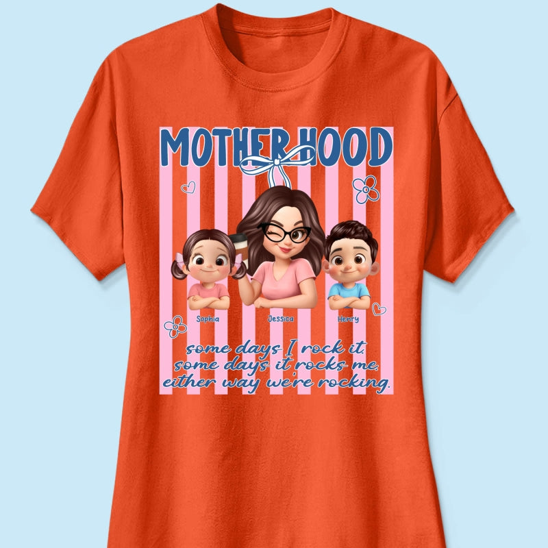 Rockin' the Motherhood - Personalized Shirt - Mother's Day Gift for Mom, Wife