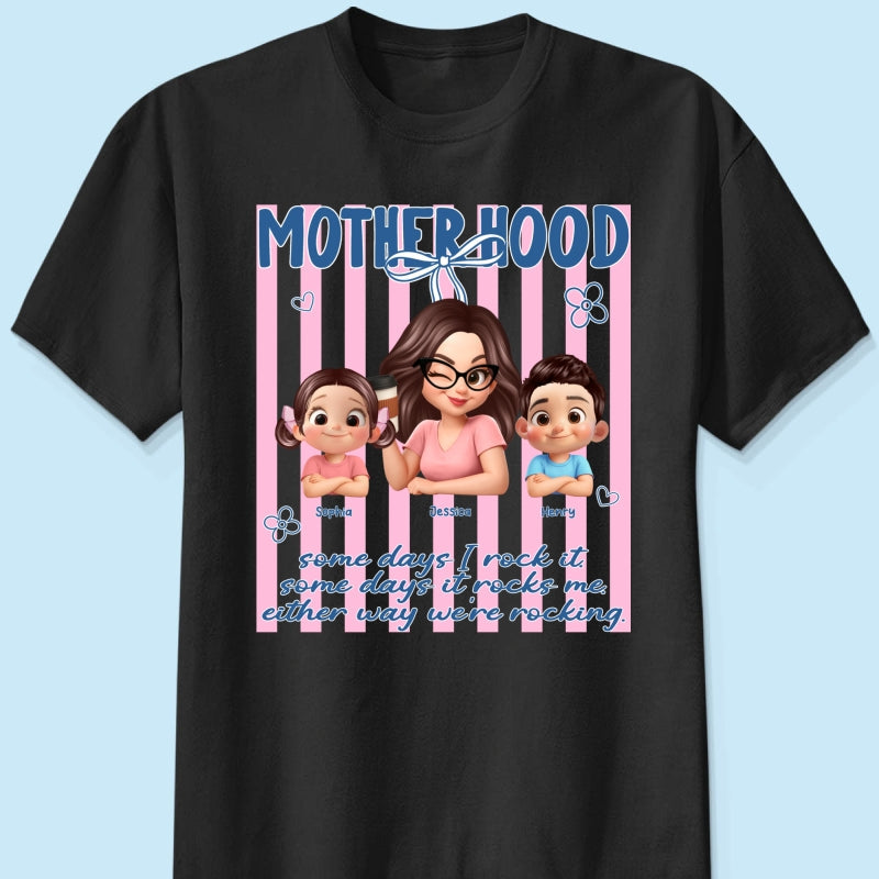 Rockin' the Motherhood - Personalized Shirt - Mother's Day Gift for Mom, Wife