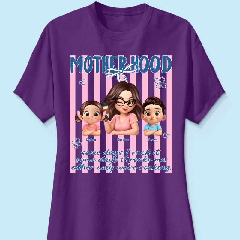 Rockin' the Motherhood - Personalized Shirt - Mother's Day Gift for Mom, Wife