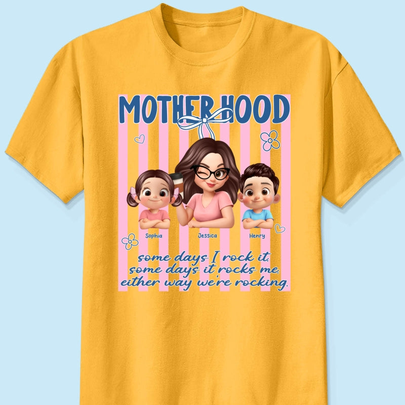 Rockin' the Motherhood - Personalized Shirt - Mother's Day Gift for Mom, Wife