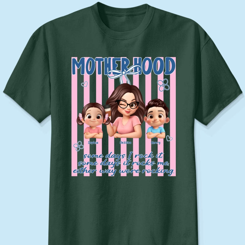 Rockin' the Motherhood - Personalized Shirt - Mother's Day Gift for Mom, Wife