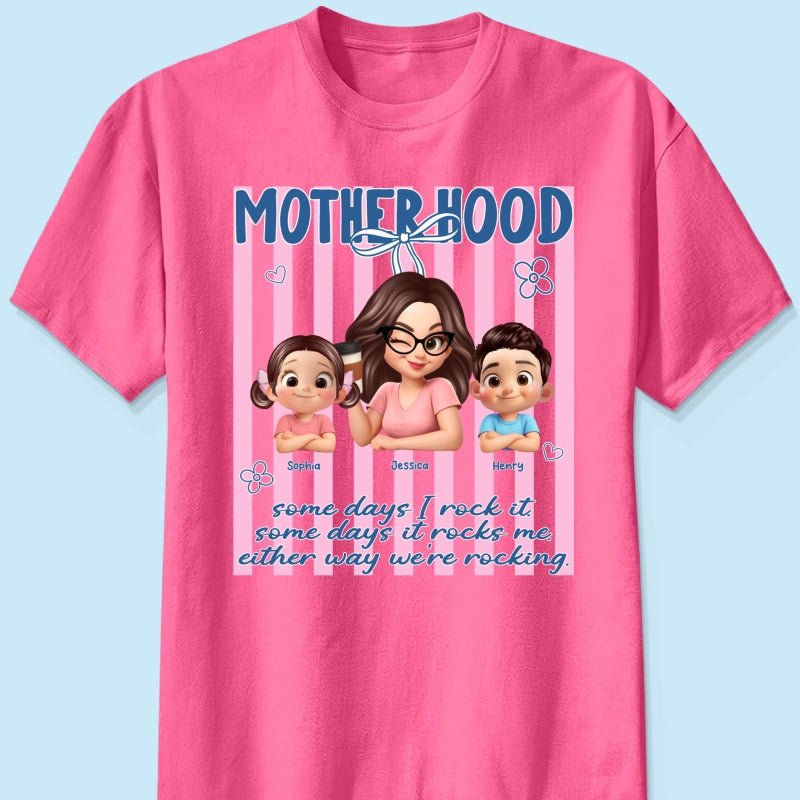 Rockin' the Motherhood - Personalized Shirt - Mother's Day Gift for Mom, Wife