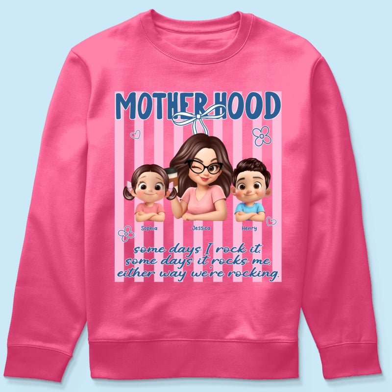 Rockin' the Motherhood - Personalized Shirt - Mother's Day Gift for Mom, Wife