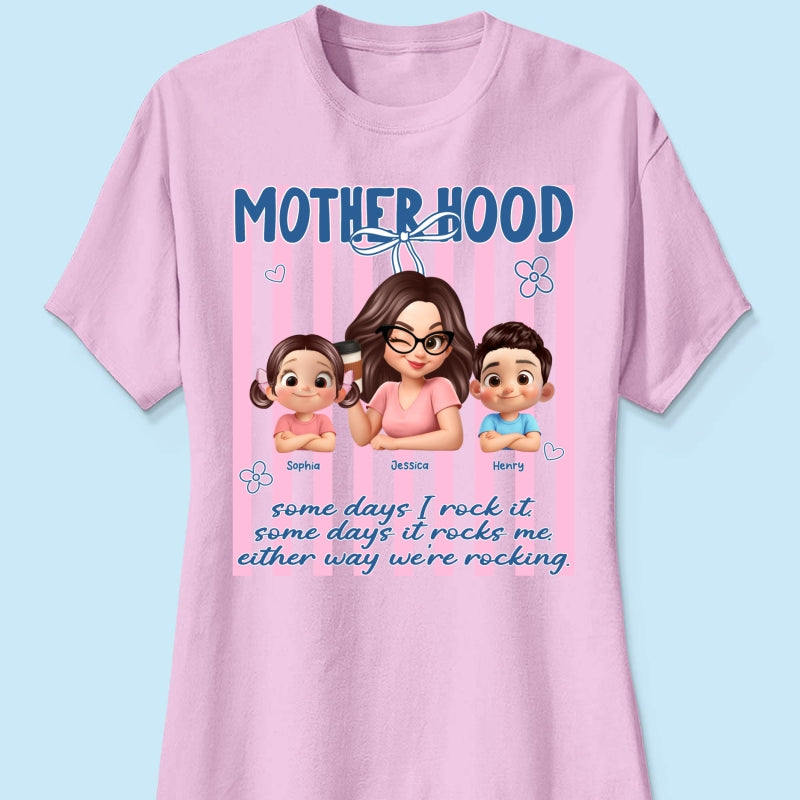 Rockin' the Motherhood - Personalized Shirt - Mother's Day Gift for Mom, Wife