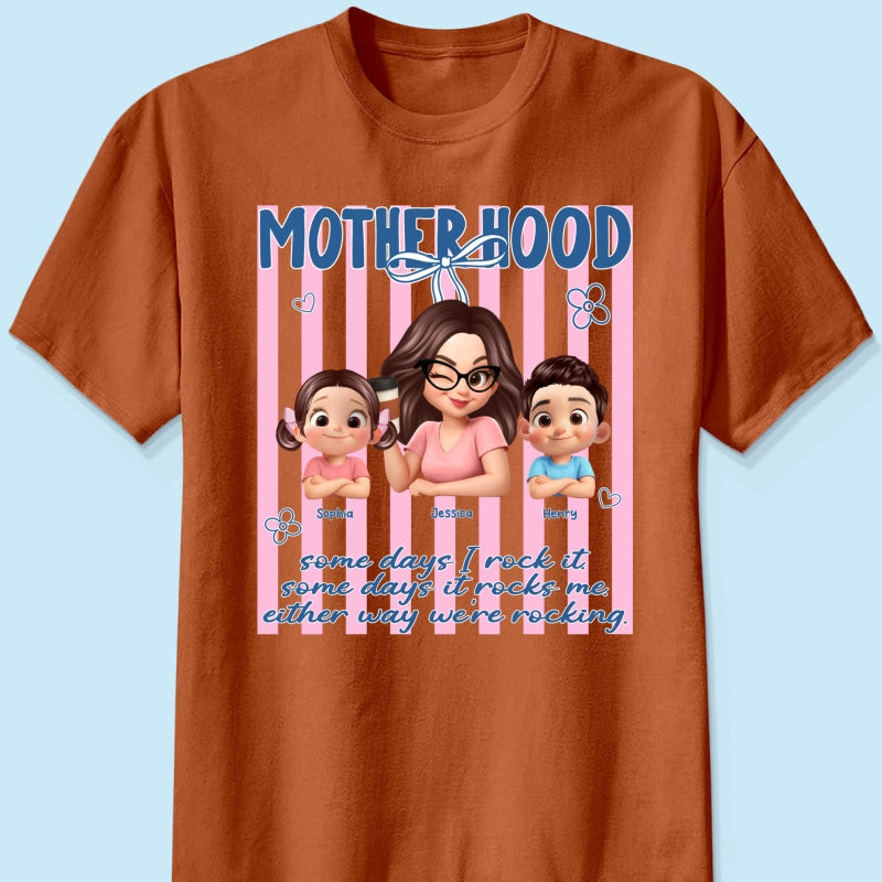 Rockin' the Motherhood - Personalized Shirt - Mother's Day Gift for Mom, Wife