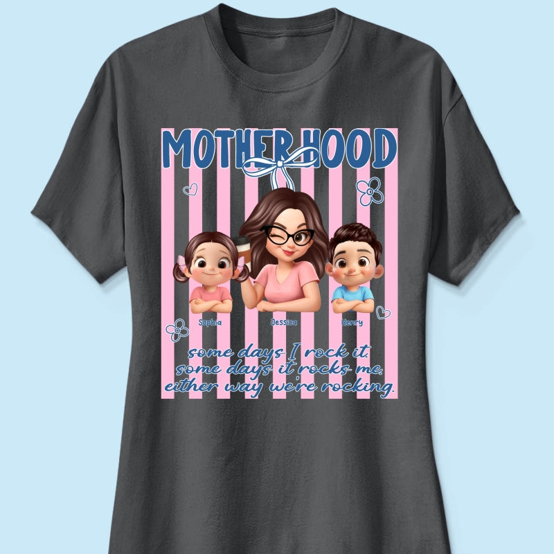 Rockin' the Motherhood - Personalized Shirt - Mother's Day Gift for Mom, Wife