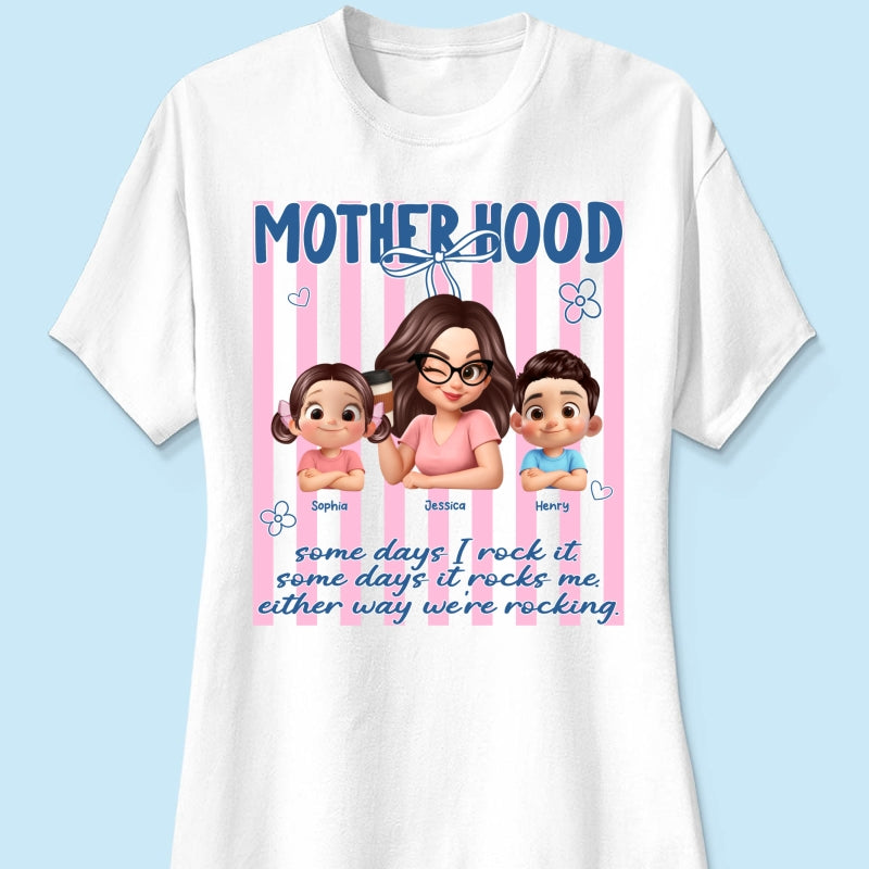 Rockin' the Motherhood - Personalized Shirt - Mother's Day Gift for Mom, Wife
