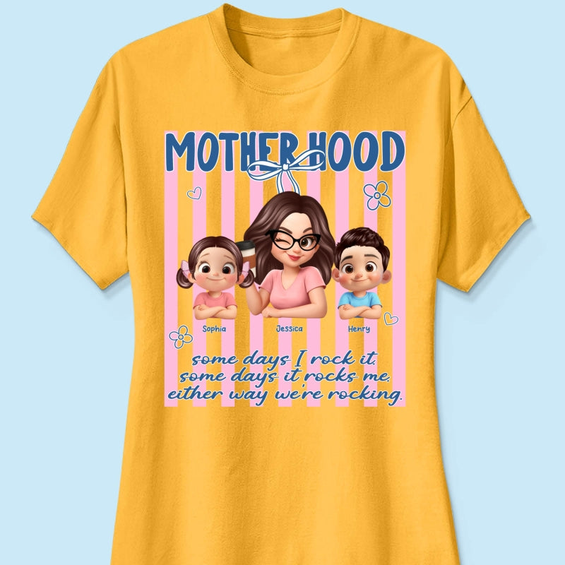 Rockin' the Motherhood - Personalized Shirt - Mother's Day Gift for Mom, Wife