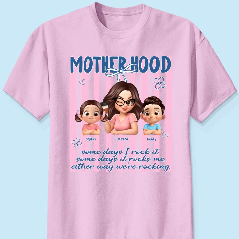 Rockin' the Motherhood - Personalized Shirt - Mother's Day Gift for Mom, Wife