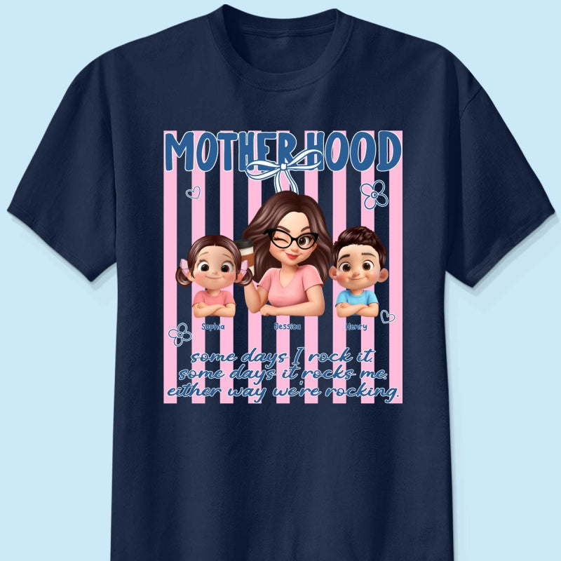 Rockin' the Motherhood - Personalized Shirt - Mother's Day Gift for Mom, Wife