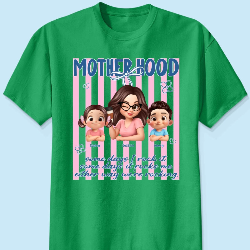 Rockin' the Motherhood - Personalized Shirt - Mother's Day Gift for Mom, Wife