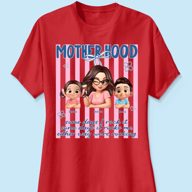 Rockin' the Motherhood - Personalized Shirt - Mother's Day Gift for Mom, Wife