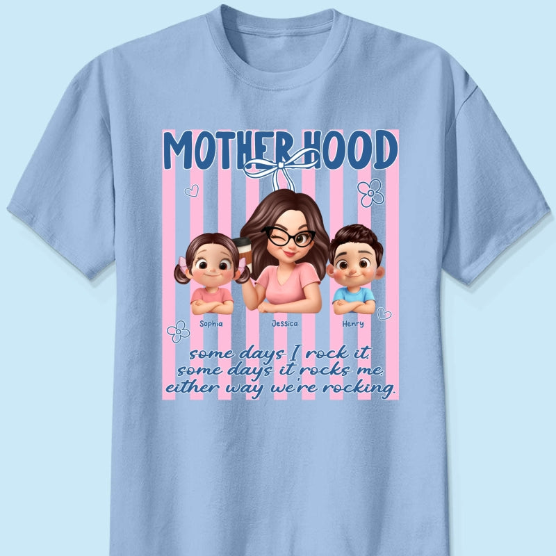 Rockin' the Motherhood - Personalized Shirt - Mother's Day Gift for Mom, Wife